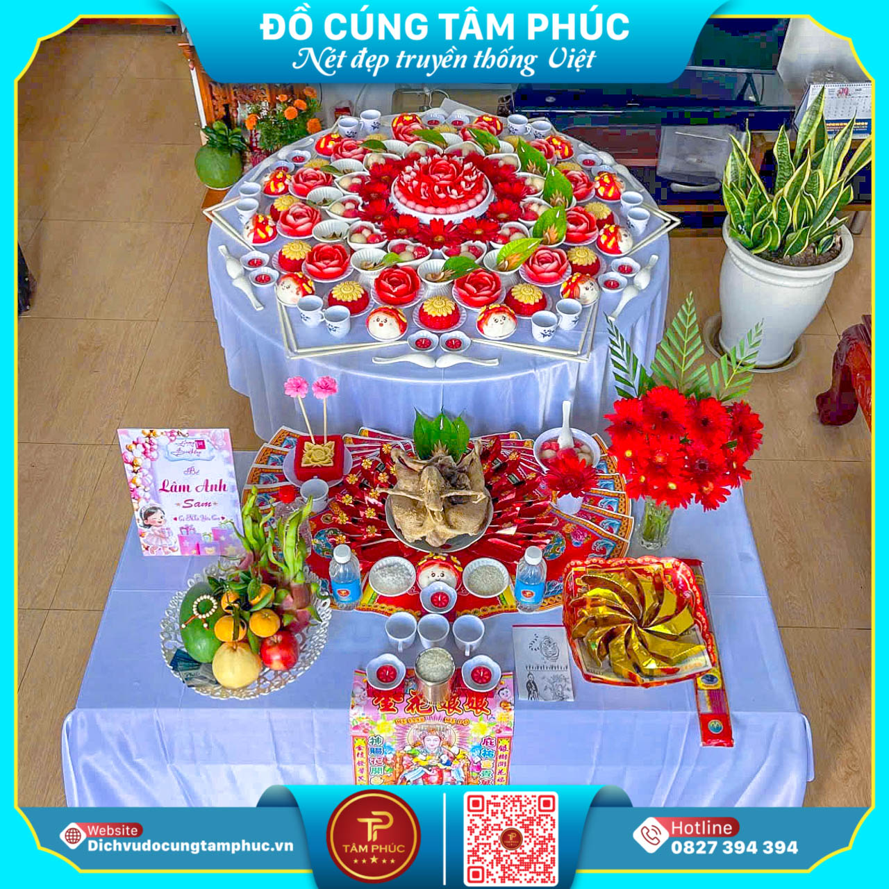 Ưu Đãi Ngập Tràng Với Mâm Cúng Mụ Trọn Gói Tại Tâm Phúc